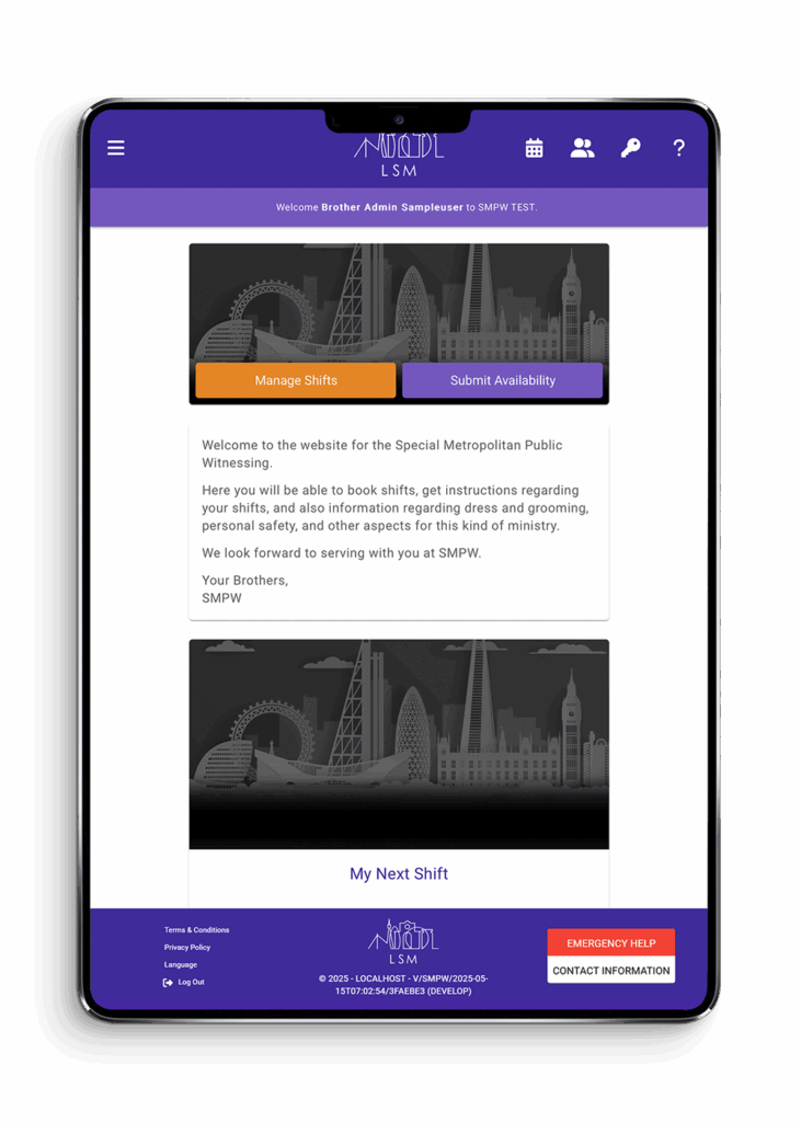 Purple theme colours