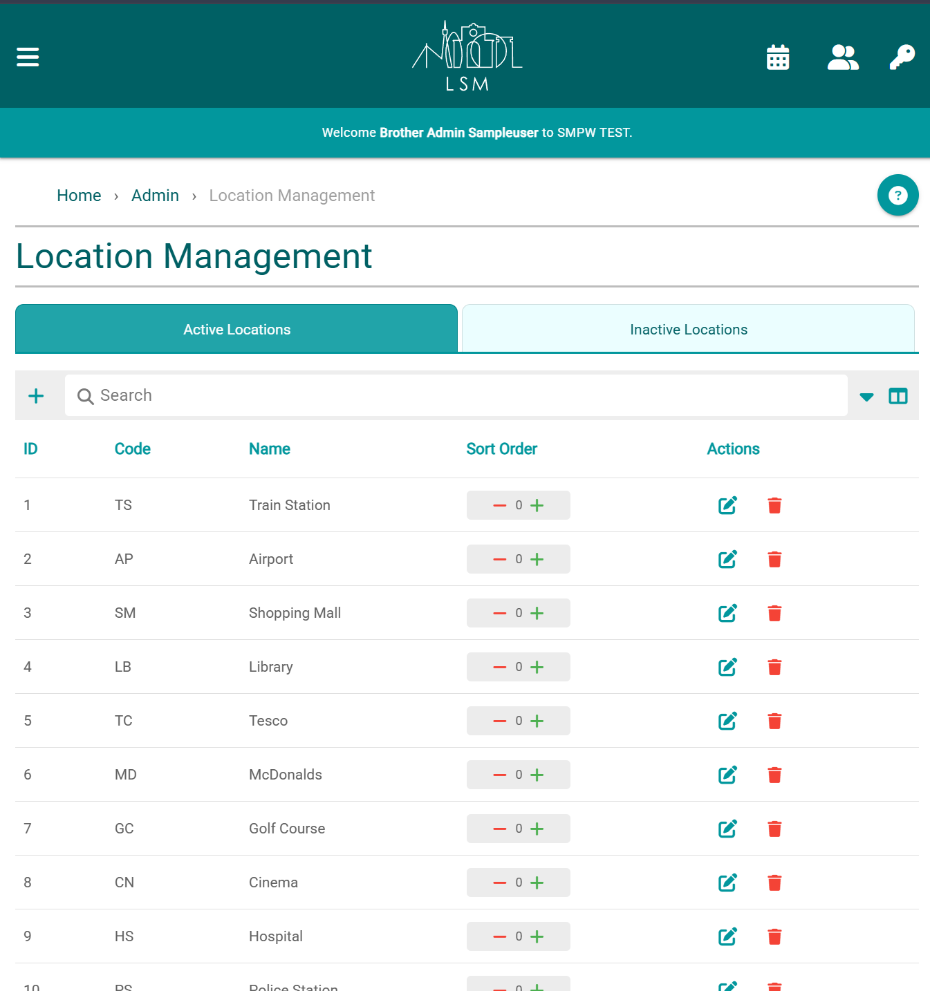 location management