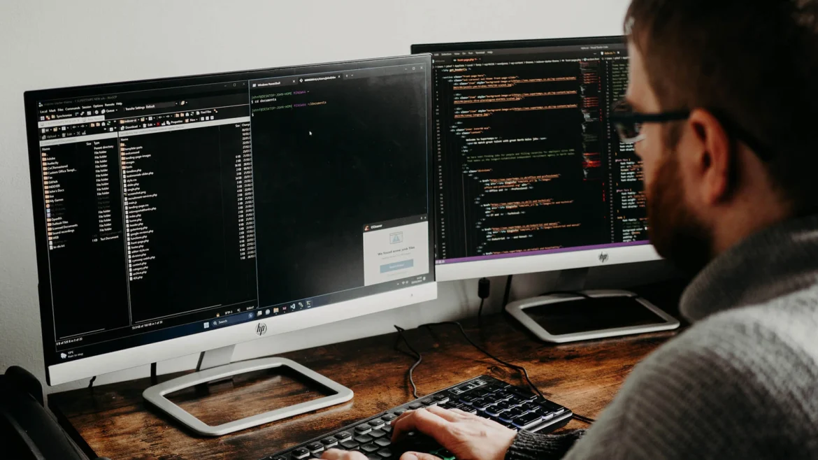 Programmer is updating the software - it's updated regularly